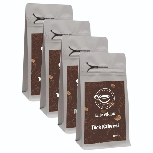 KAHVEDEBİZTürk Kahvesi 250 gr X 4 Adet (1 kg)