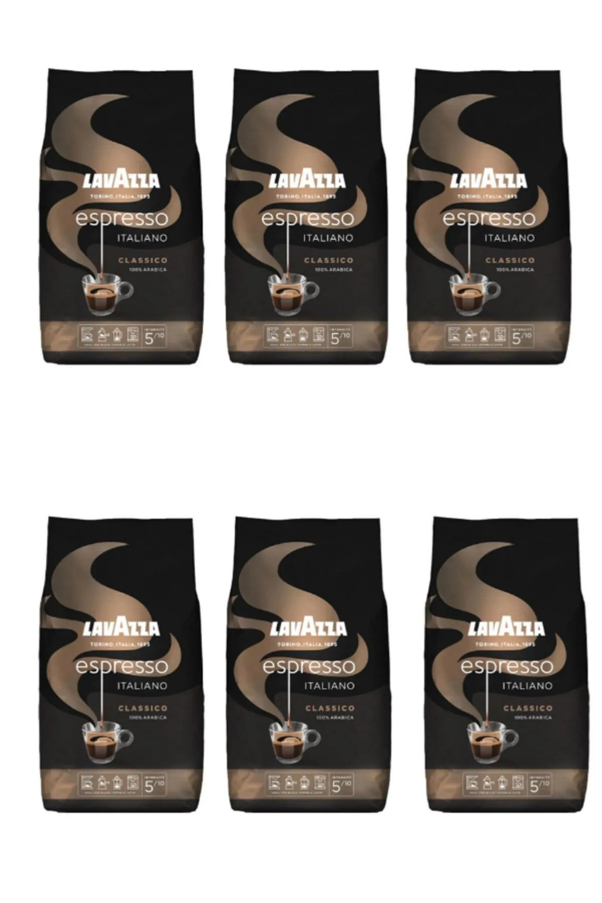 LavAzza Espresso Italiano Classıco Kavrulmuş Çekirdek Kahve 1 kg X 6 Adet